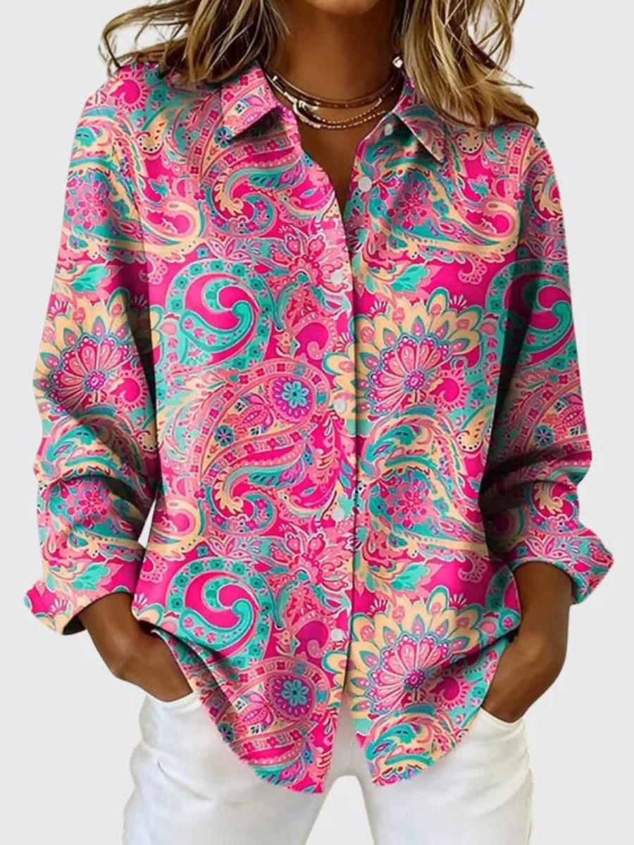 Manon | Chemise fluide à motif paisley