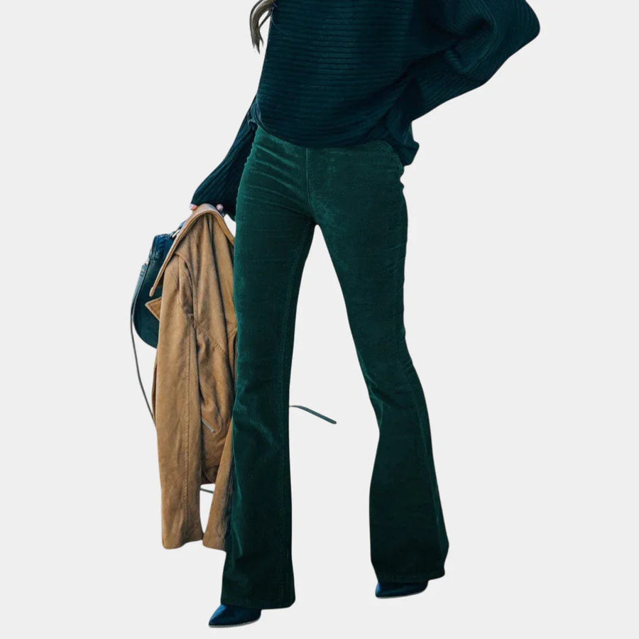 Chloé | Uitlopende broek van ribfluweel