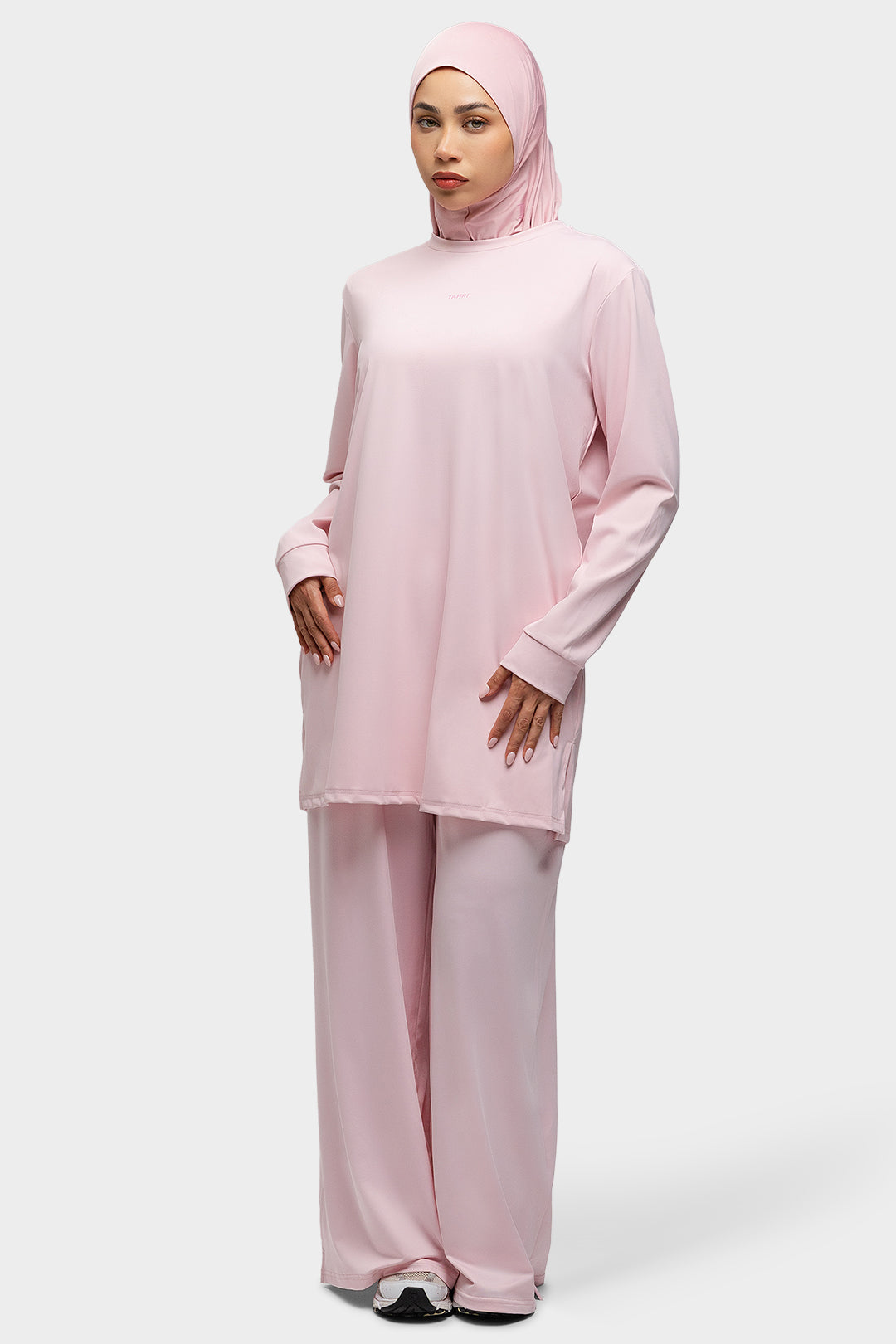 Modest Training Top Soft Pink