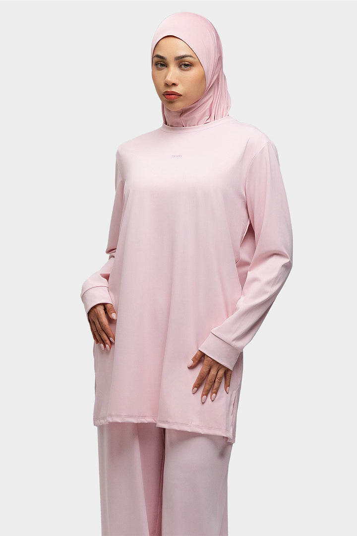 Modest Training Top Soft Pink