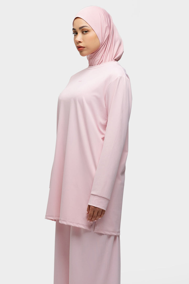 Modest Training Top Soft Pink