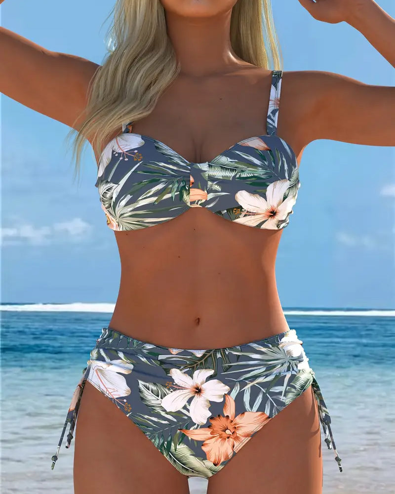 Bedrukte Tweedelige Bikini – Elegant