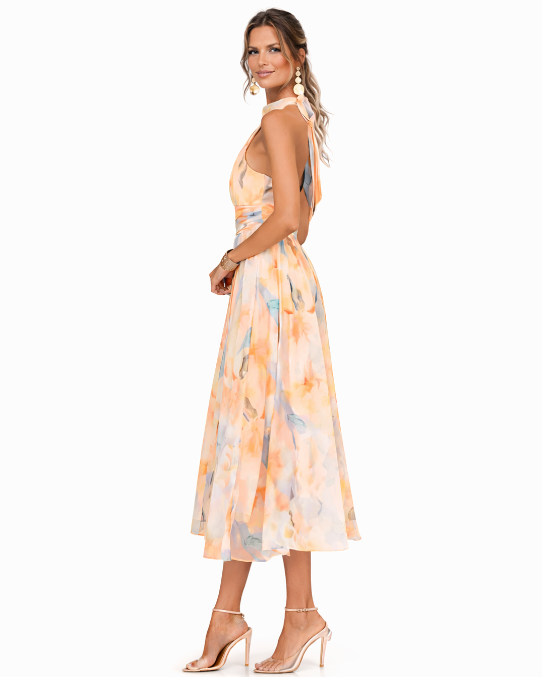 Aurora Halterjurk | Tijdloze elegantie in luxueus satijn