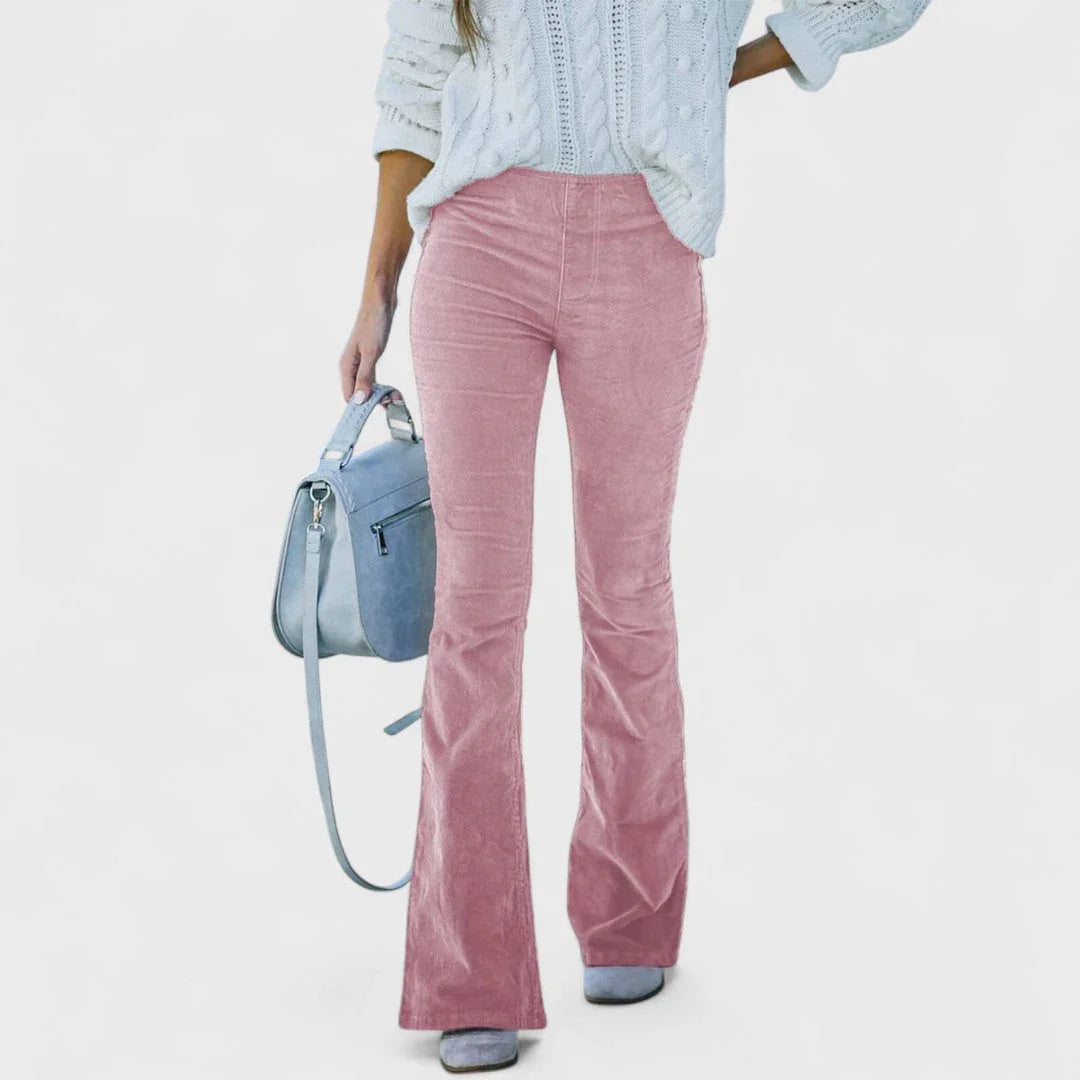 Chloé | Uitlopende broek van ribfluweel