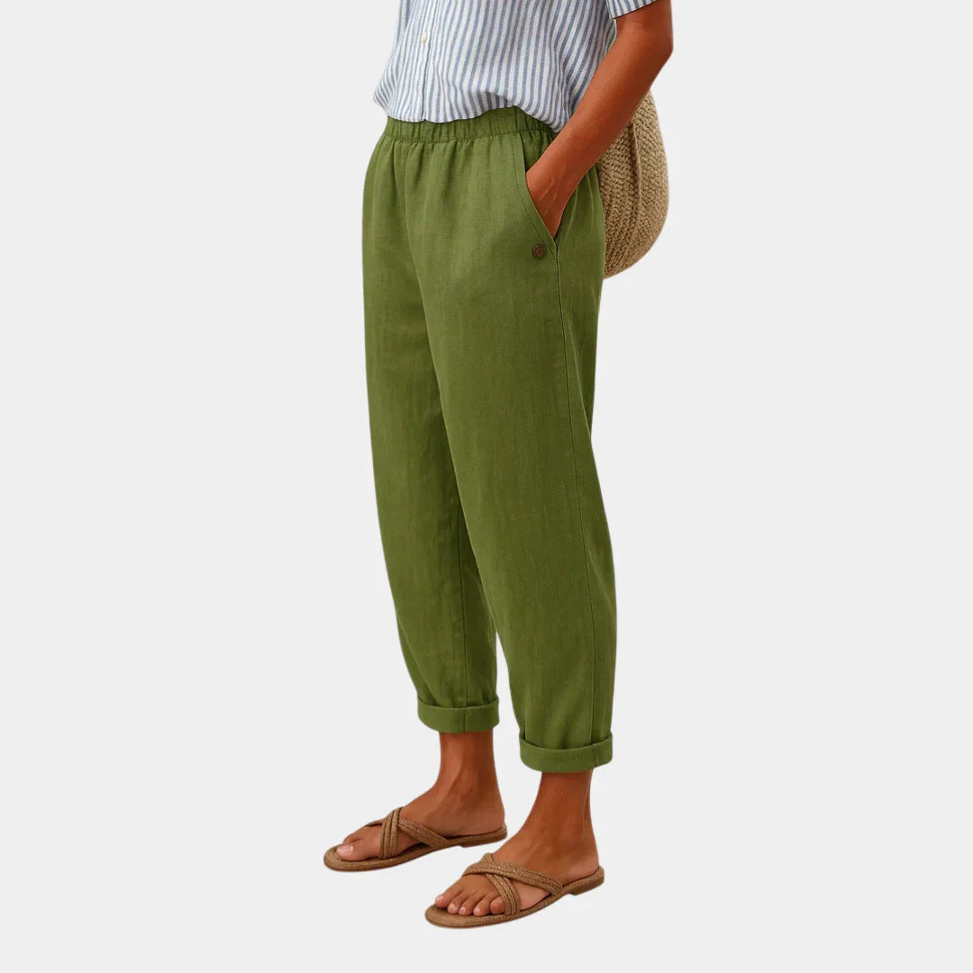 Florence | Comfortabele broek met linnen-look