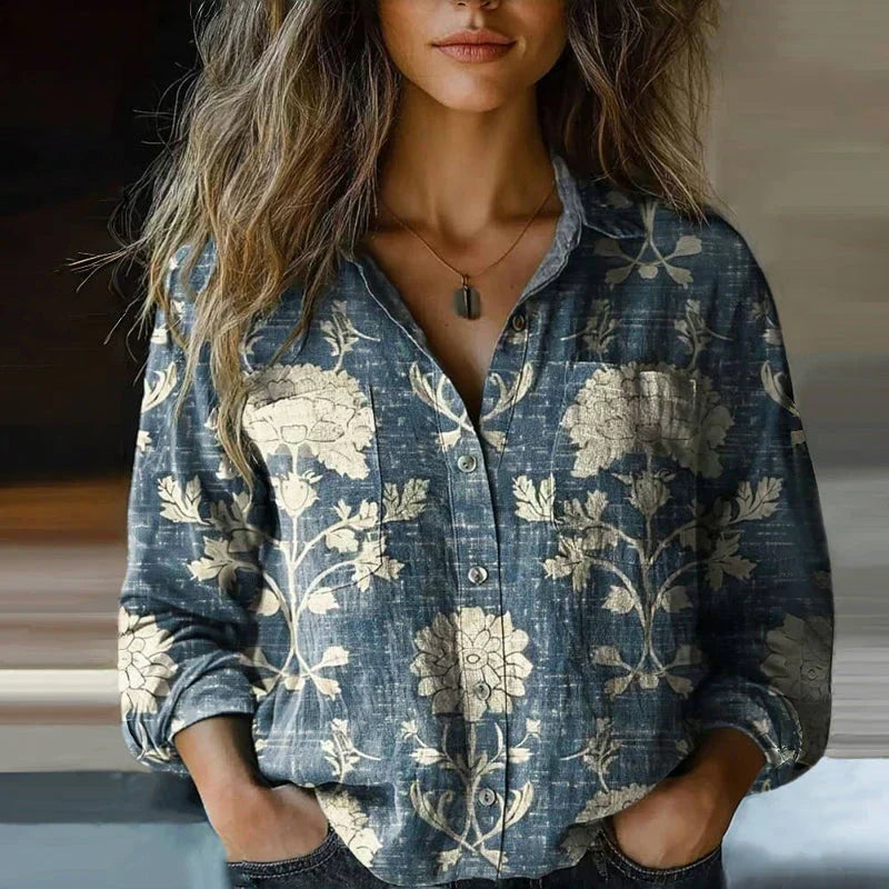 Annie | Chemisier fleuri rétro