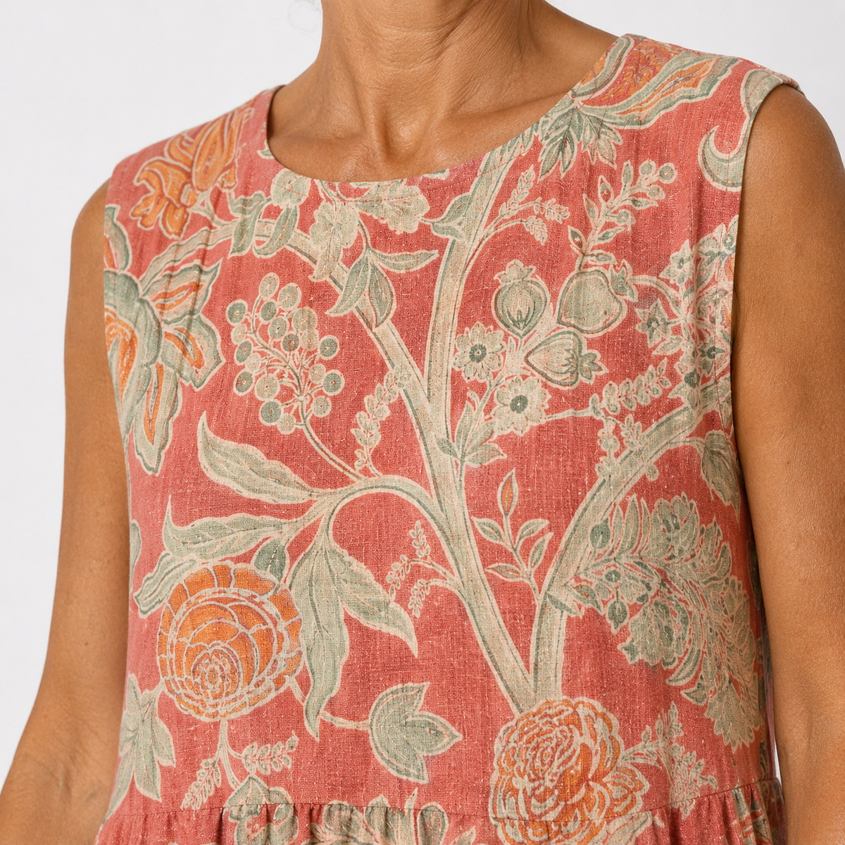 Béatrice - Midi-jurk met bloemenprint