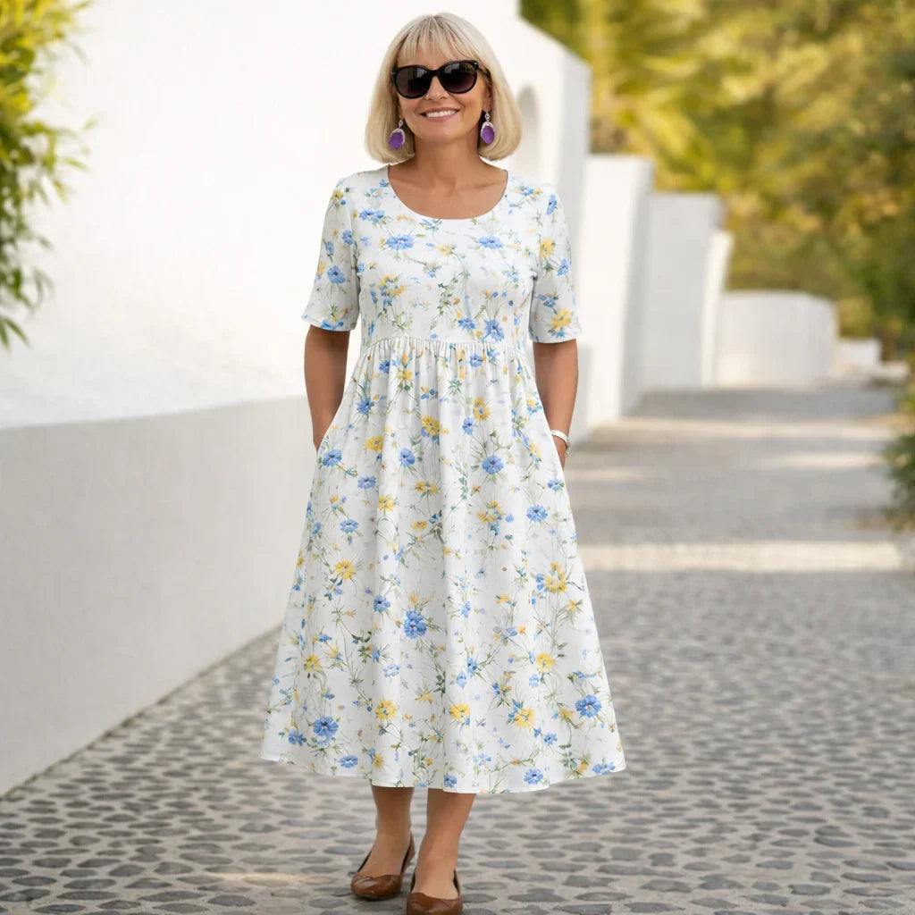 Robin | Midirok met bloemenprint