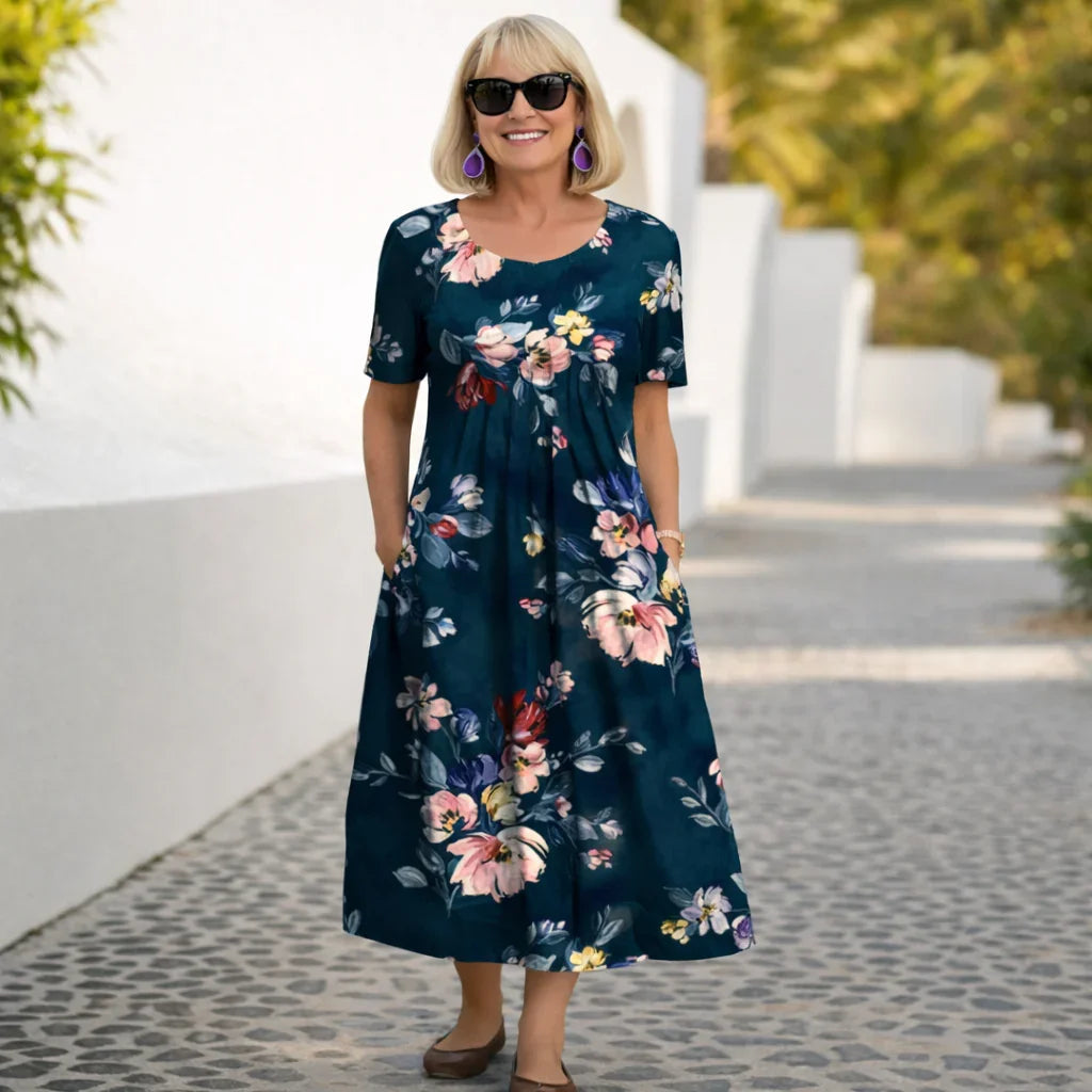 Robin | Midirok met bloemenprint