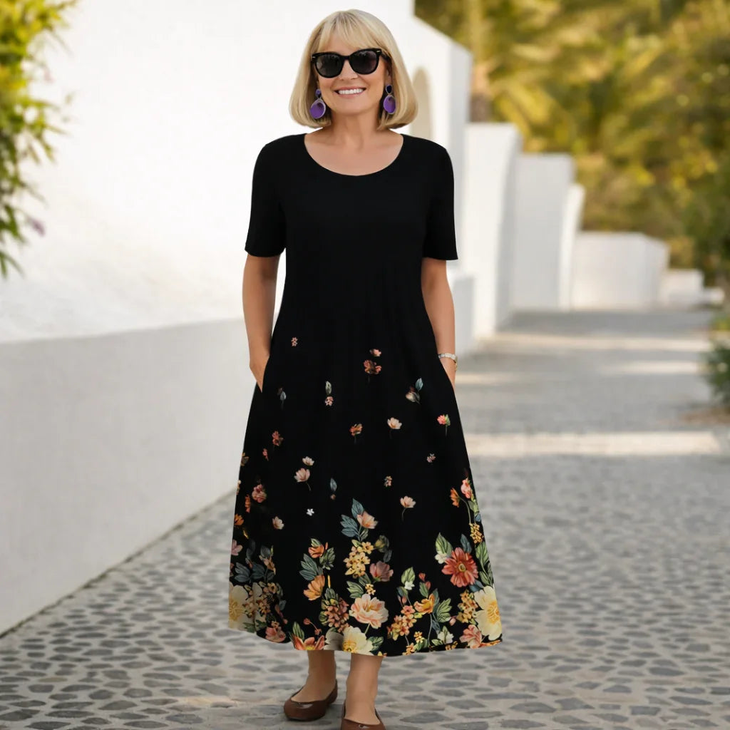 Robin | Midirok met bloemenprint