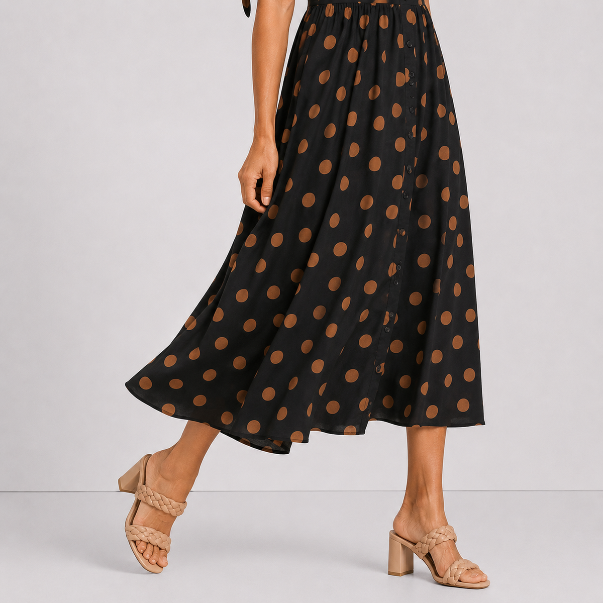 Louise - Elegante jurk met stippen