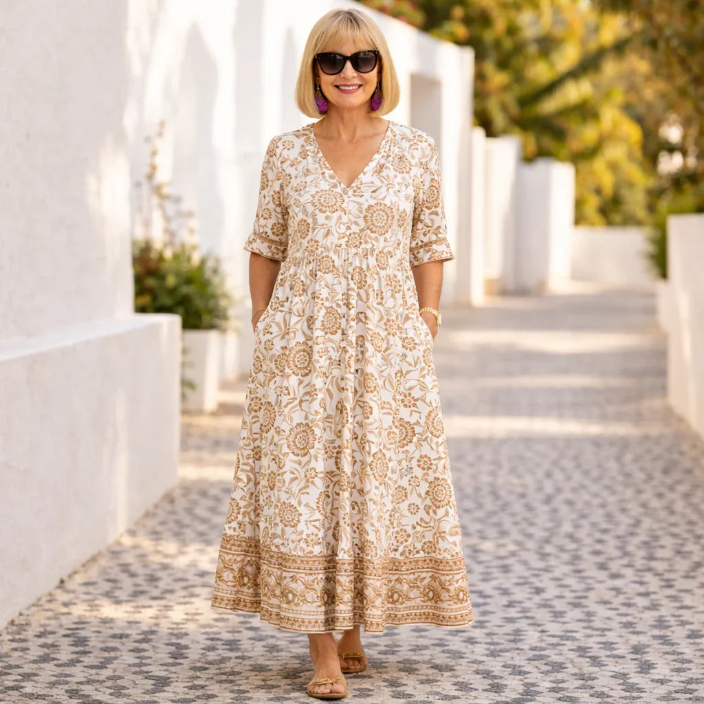 Elly | Elegante bloemenjurk met een luchtige uitstraling
