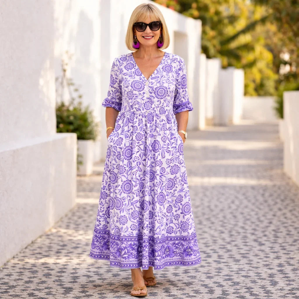 Elly | Elegante bloemenjurk met een luchtige uitstraling