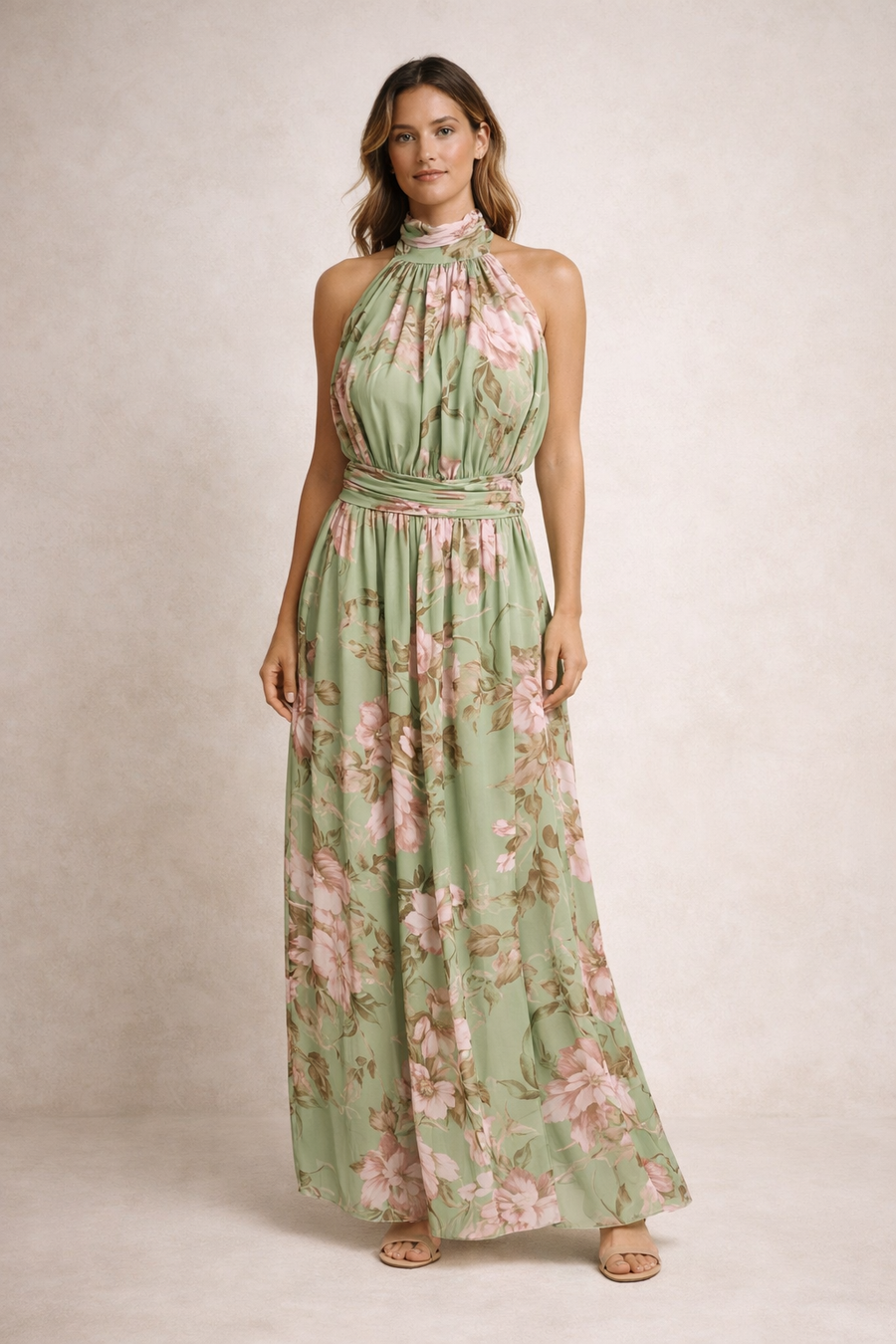 SERENA - Signature Florale Maxi-jurk