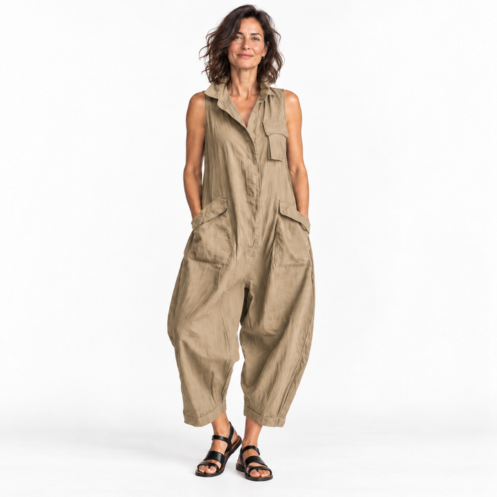 Combinaison Sans Manches Oversize – Légère & Élégante | Nova Femme Paris