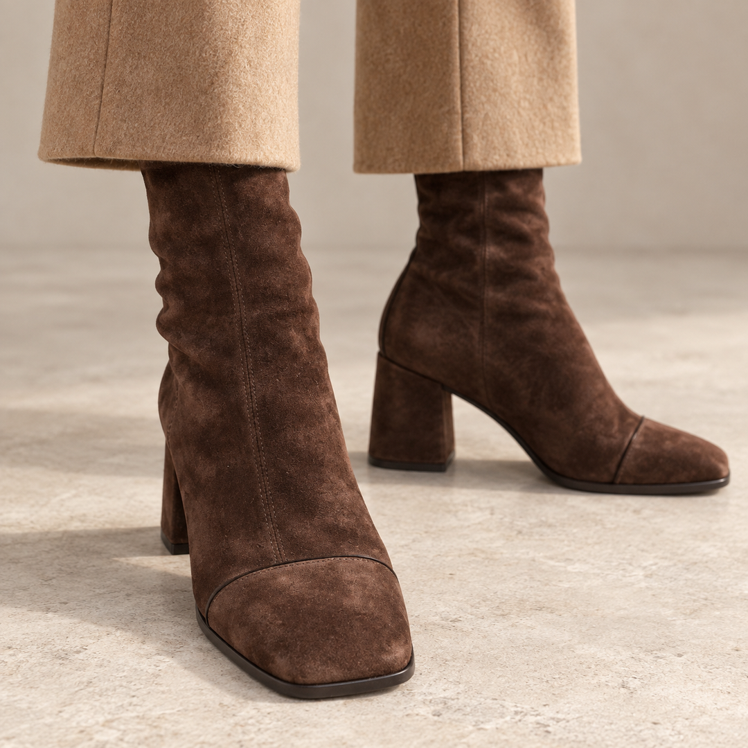 Margaux | Bottines en suède élégantes