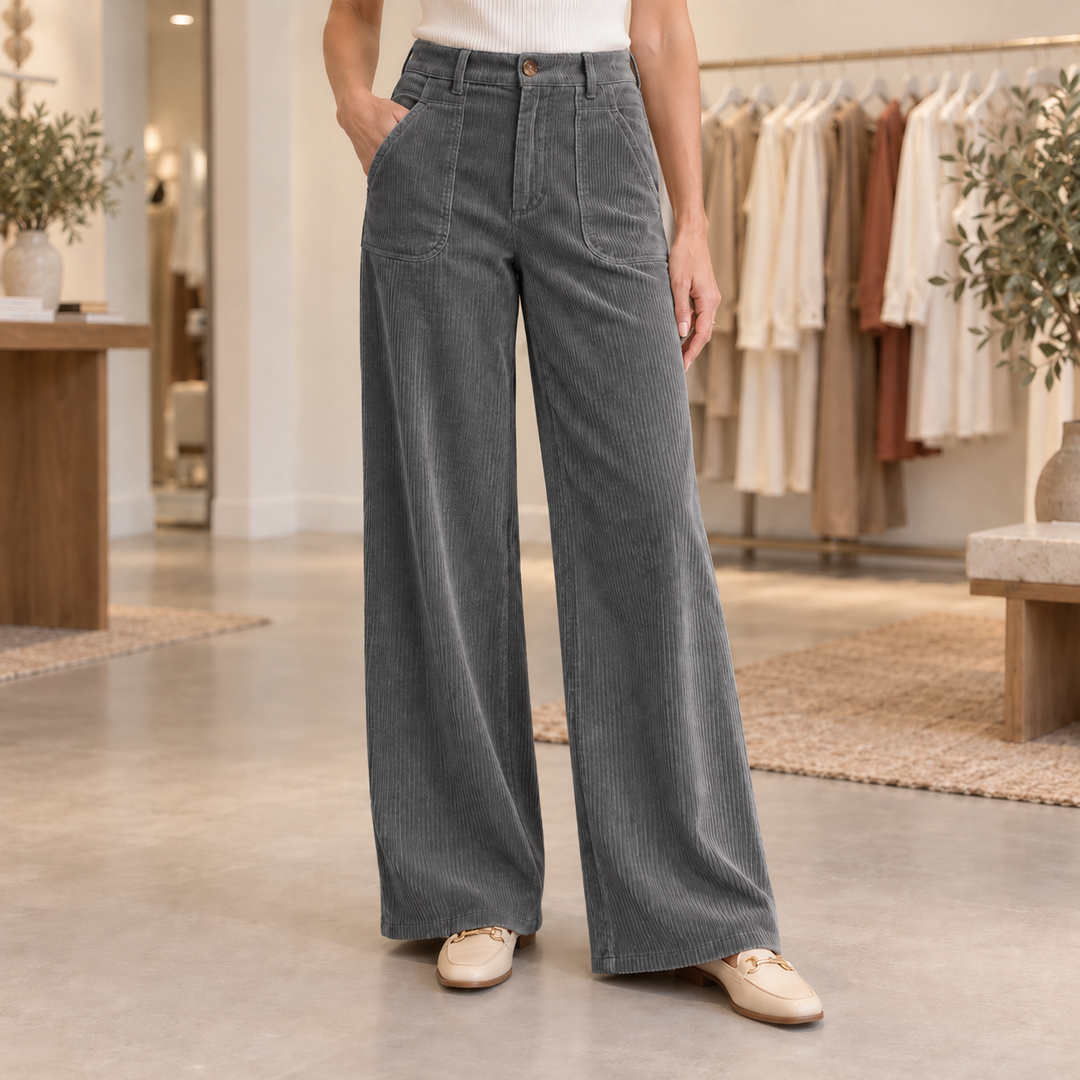 Pantalon fluide femme à jambes larges