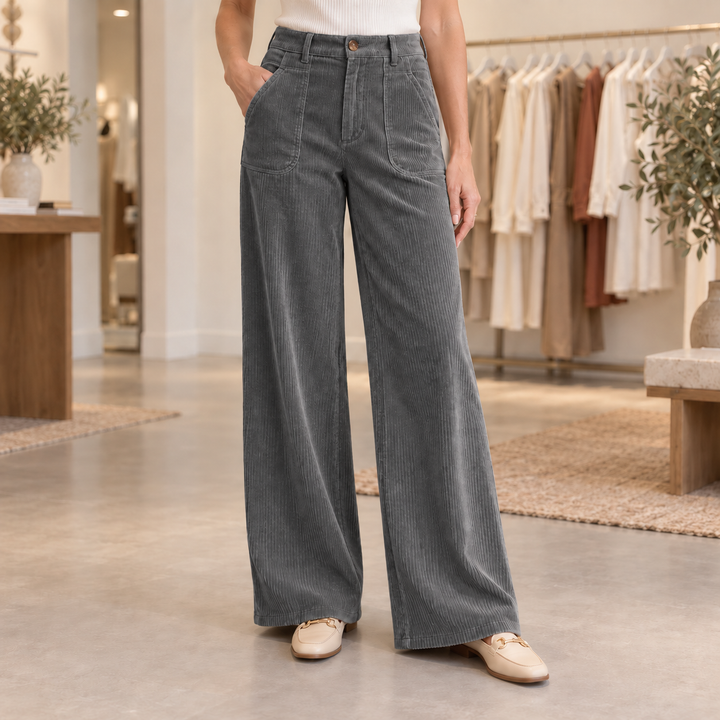 Pantalon fluide femme à jambes larges
