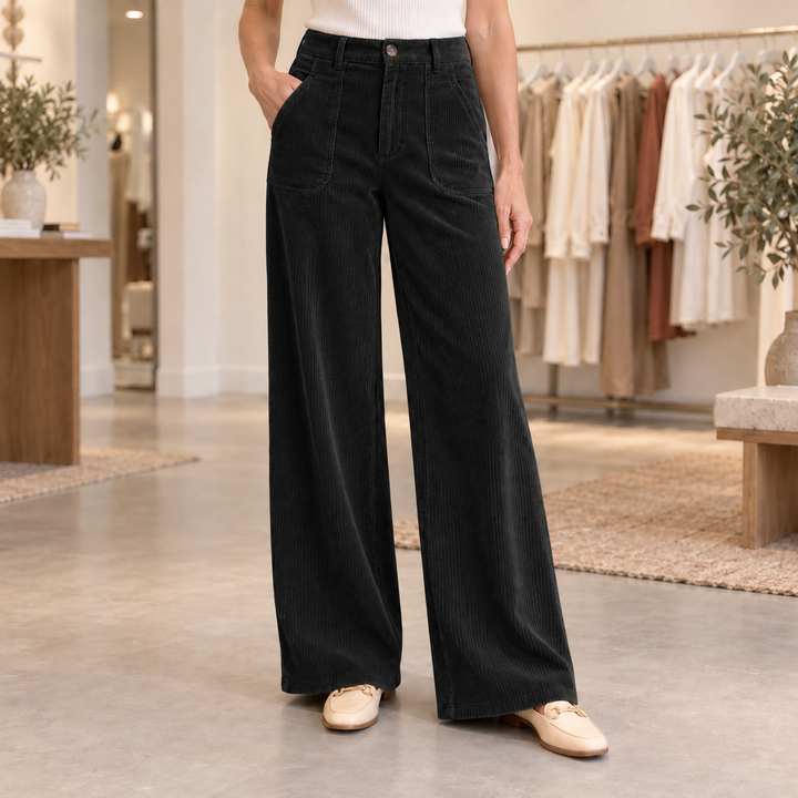 Pantalon fluide femme à jambes larges
