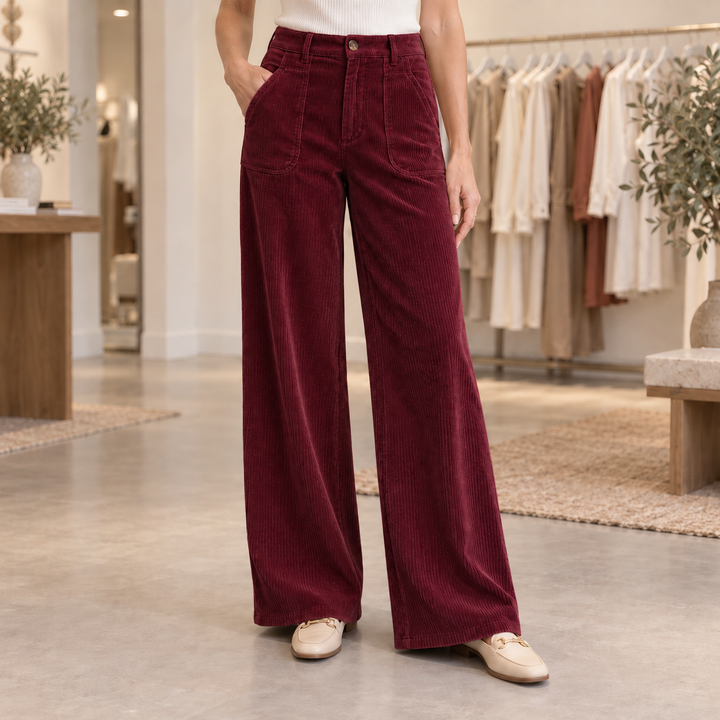 Pantalon fluide femme à jambes larges