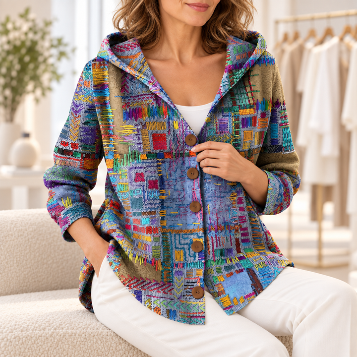 Marinella | Gilet en maille à capuche
