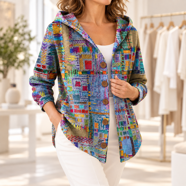 Marinella | Gilet en maille à capuche
