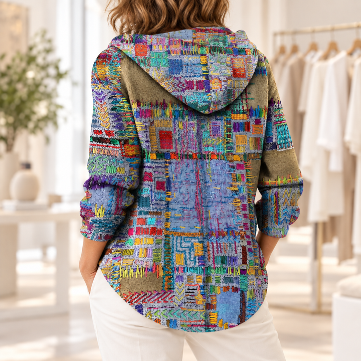 Marinella | Gilet en maille à capuche