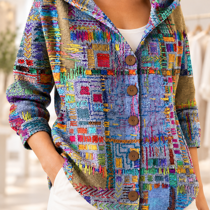 Marinella | Gilet en maille à capuche