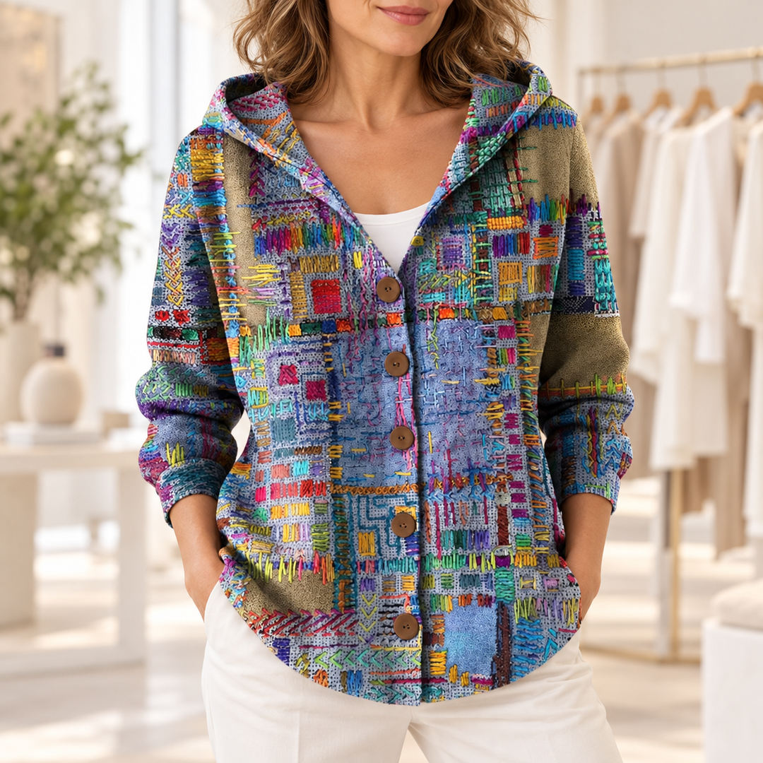 Marinella | Gilet en maille à capuche