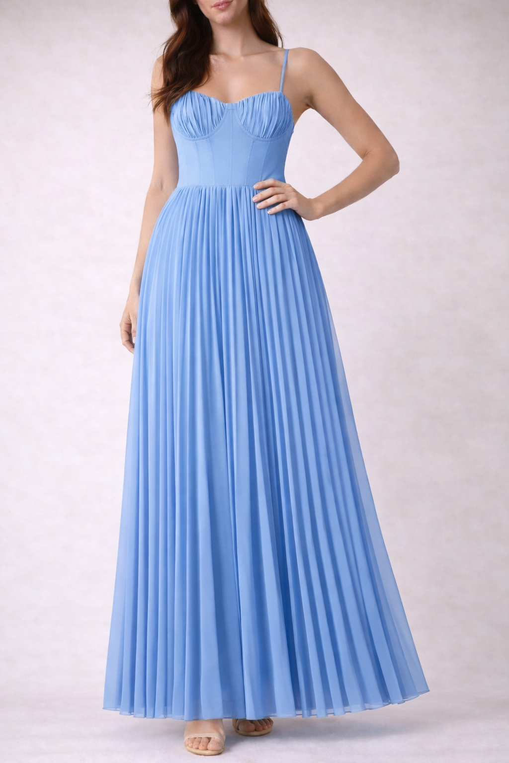 Isabella - Geplooide midi-jurk