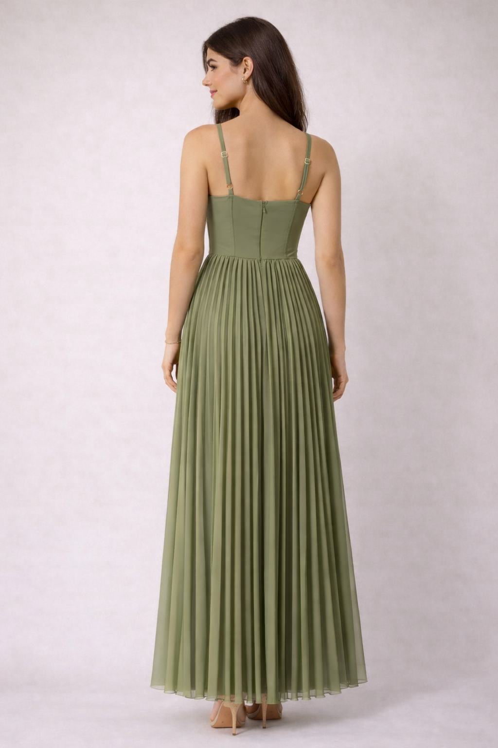 Isabella - Geplooide midi-jurk