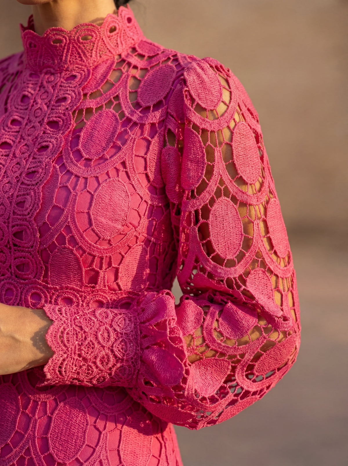 Elegante zijden jurk Carmona – Maison Claire et Sylvie