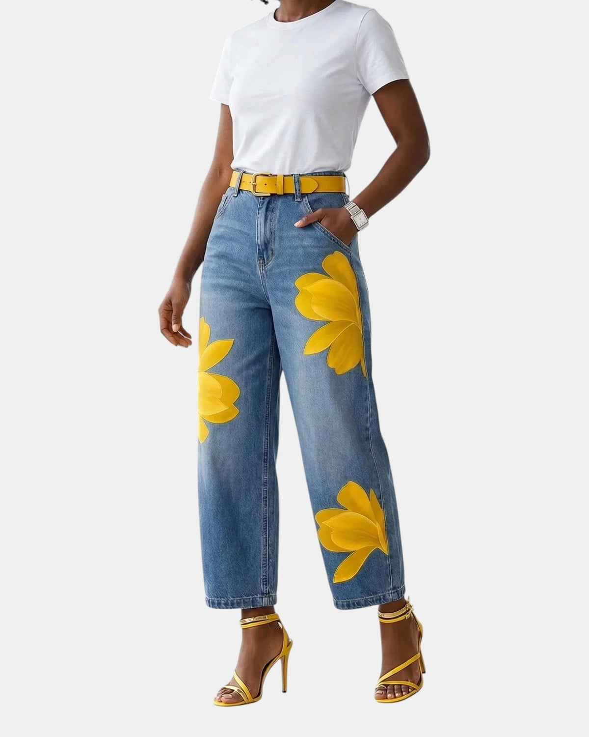 Chérine | Elegante bloemenbroek