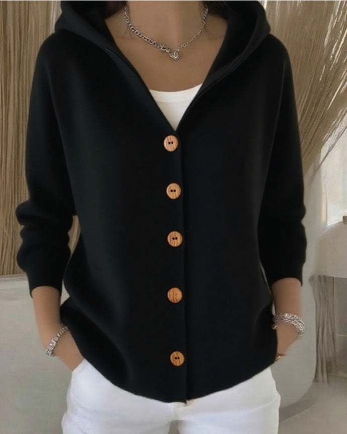 Rocío | Gebreid vest met capuchon