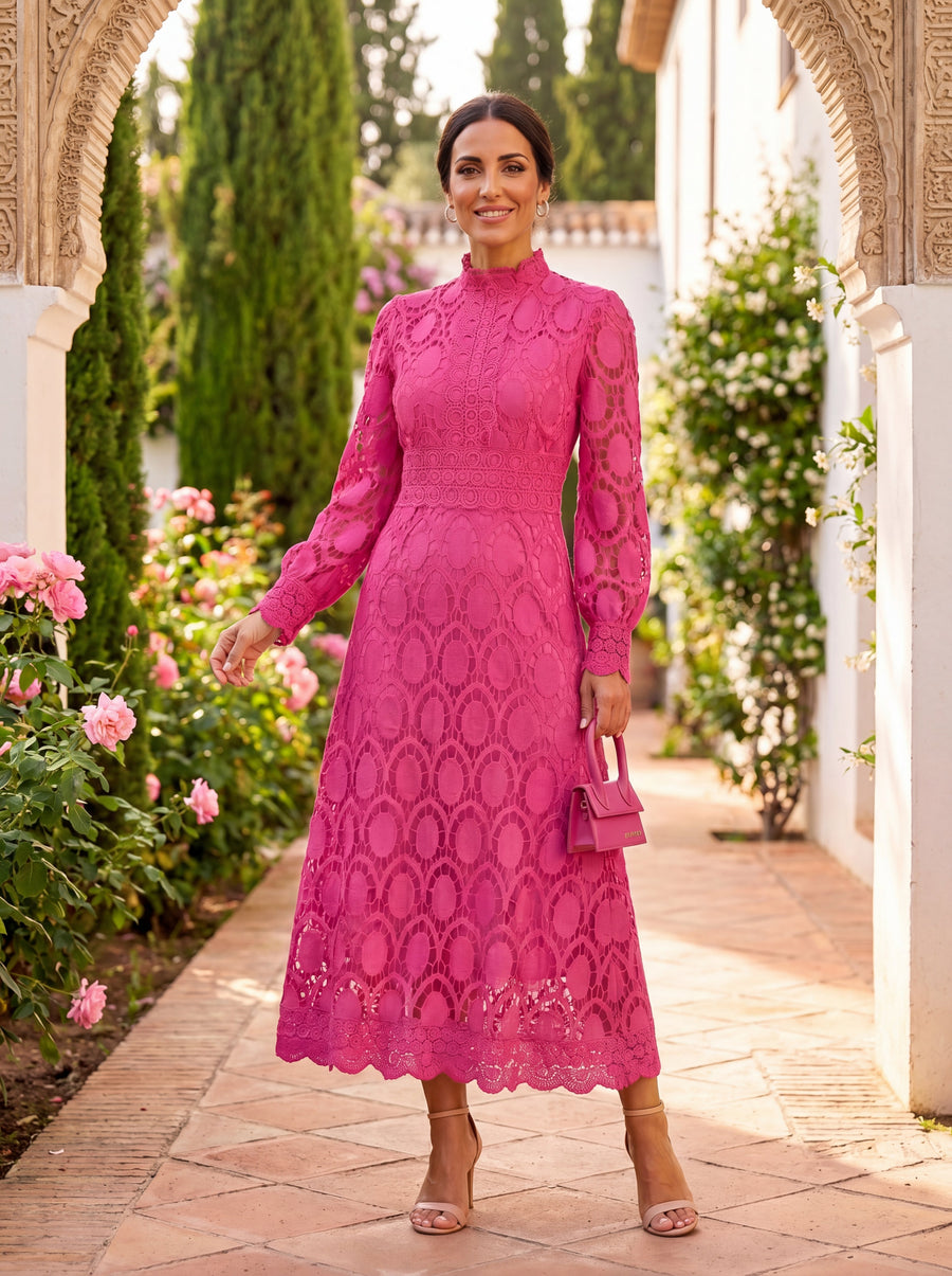 Elegante zijden jurk Carmona – Maison Claire et Sylvie