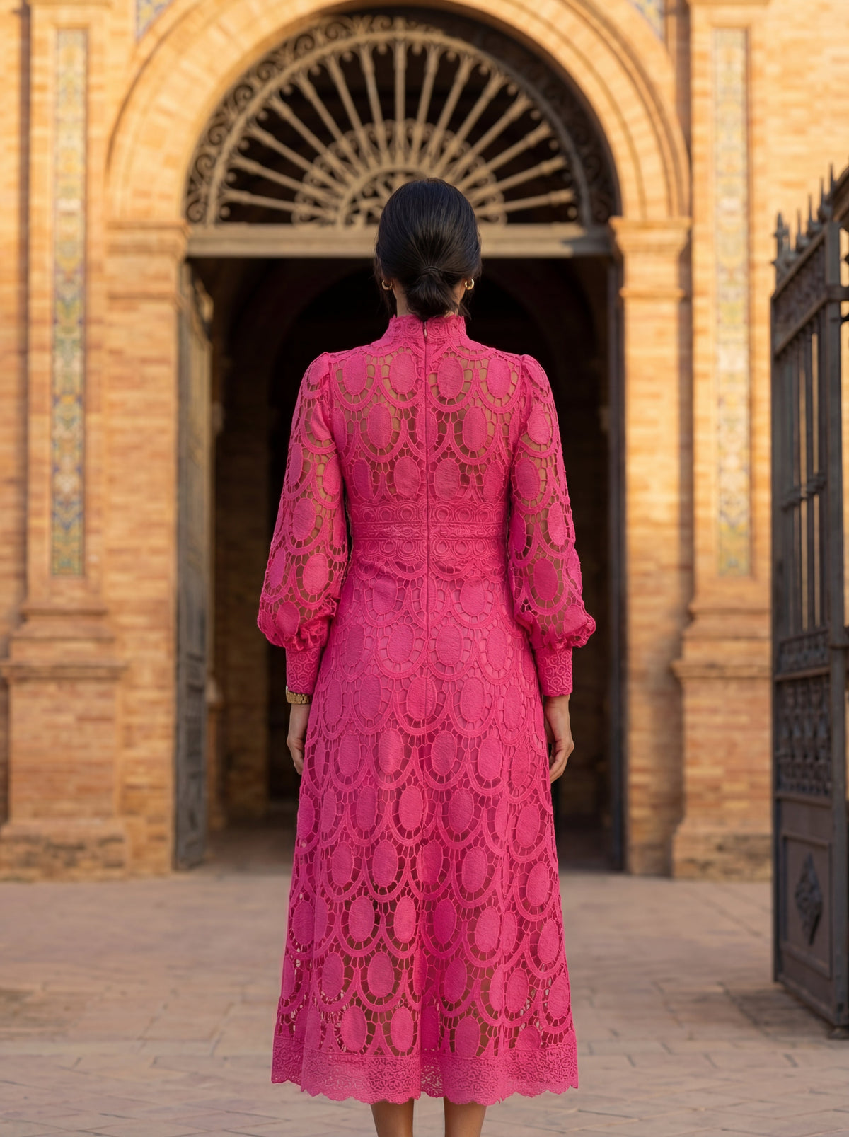 Elegante zijden jurk Carmona – Maison Claire et Sylvie