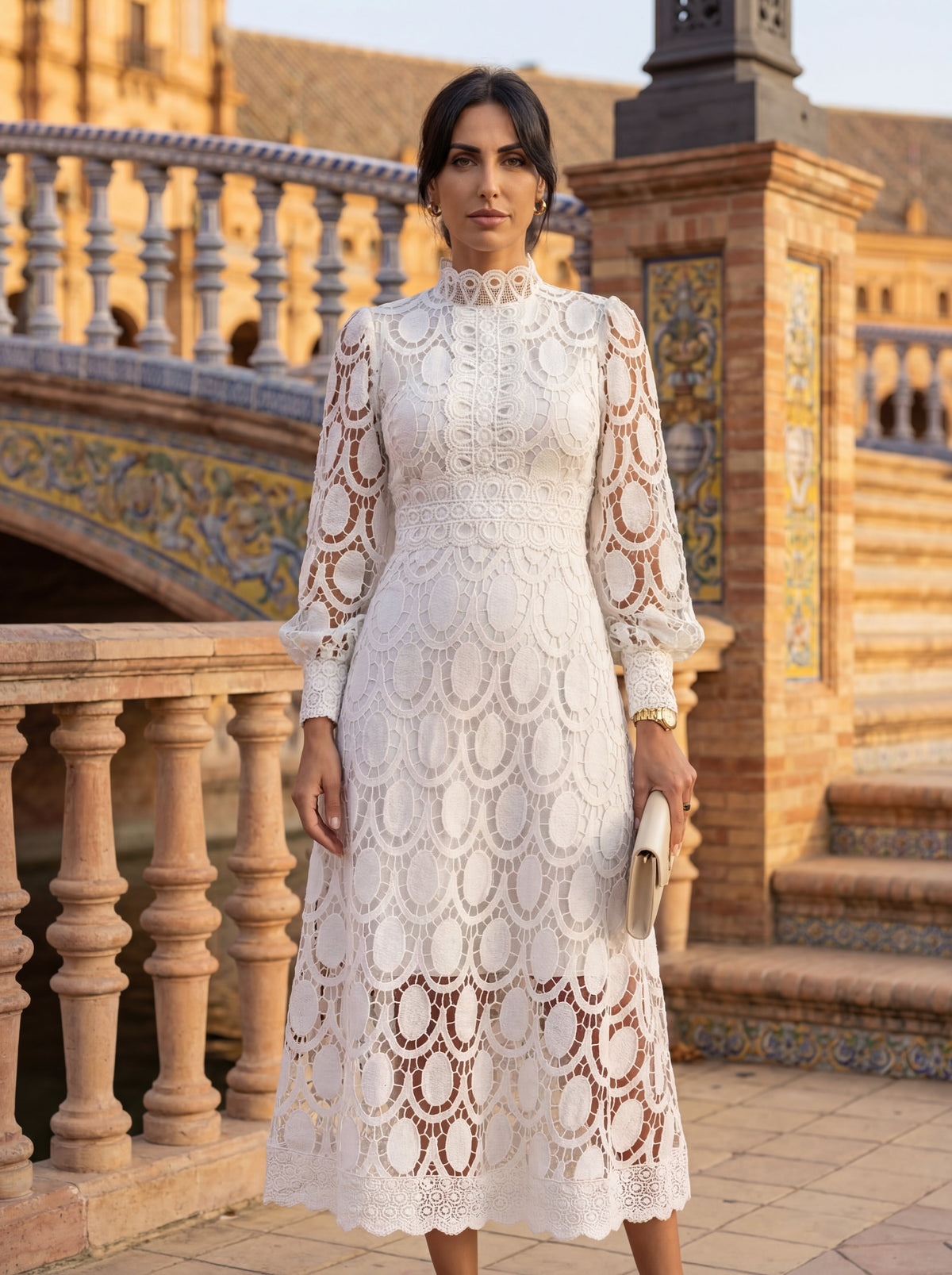 Elegante zijden jurk Carmona – Maison Claire et Sylvie