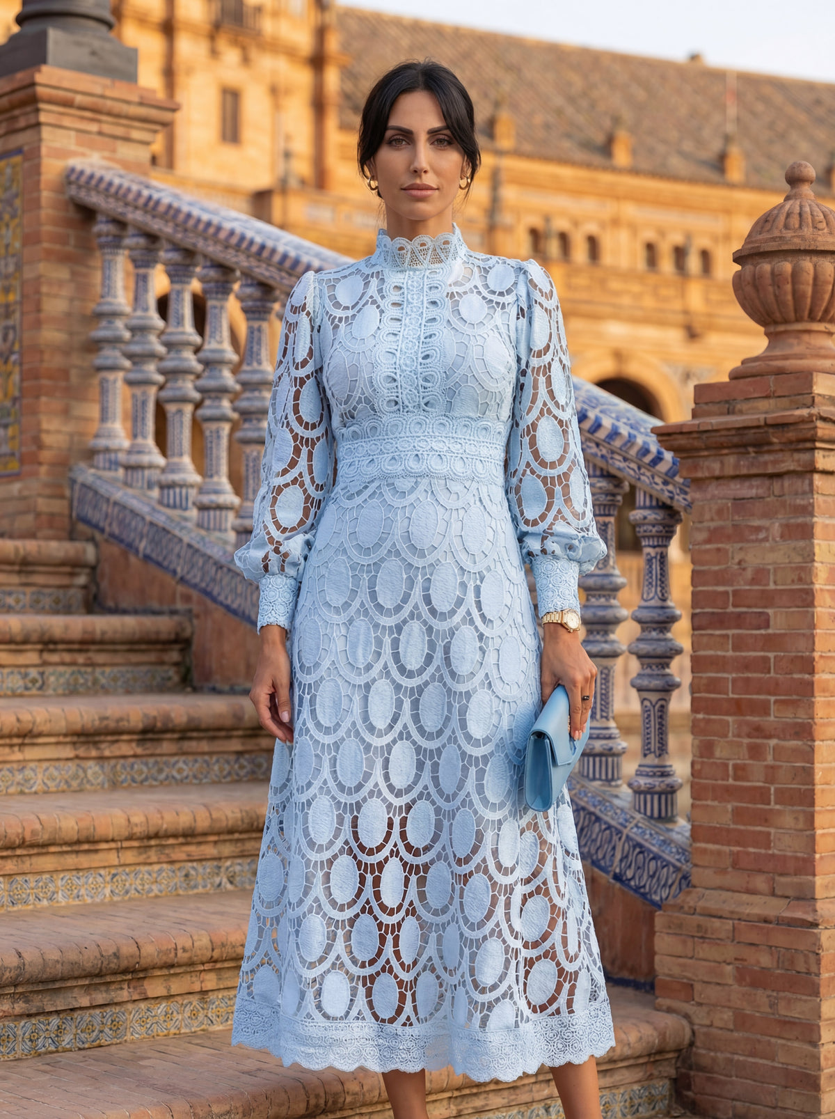 Elegante zijden jurk Carmona – Maison Claire et Sylvie