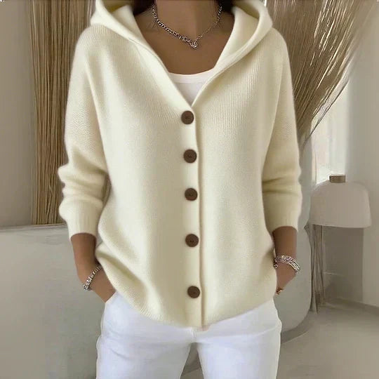 Rocío | Gebreid vest met capuchon