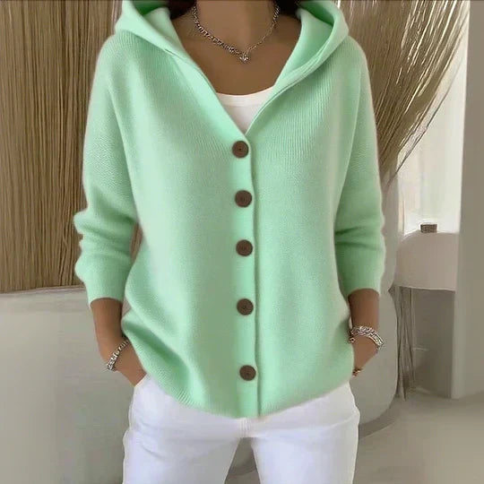 Rocío | Gebreid vest met capuchon