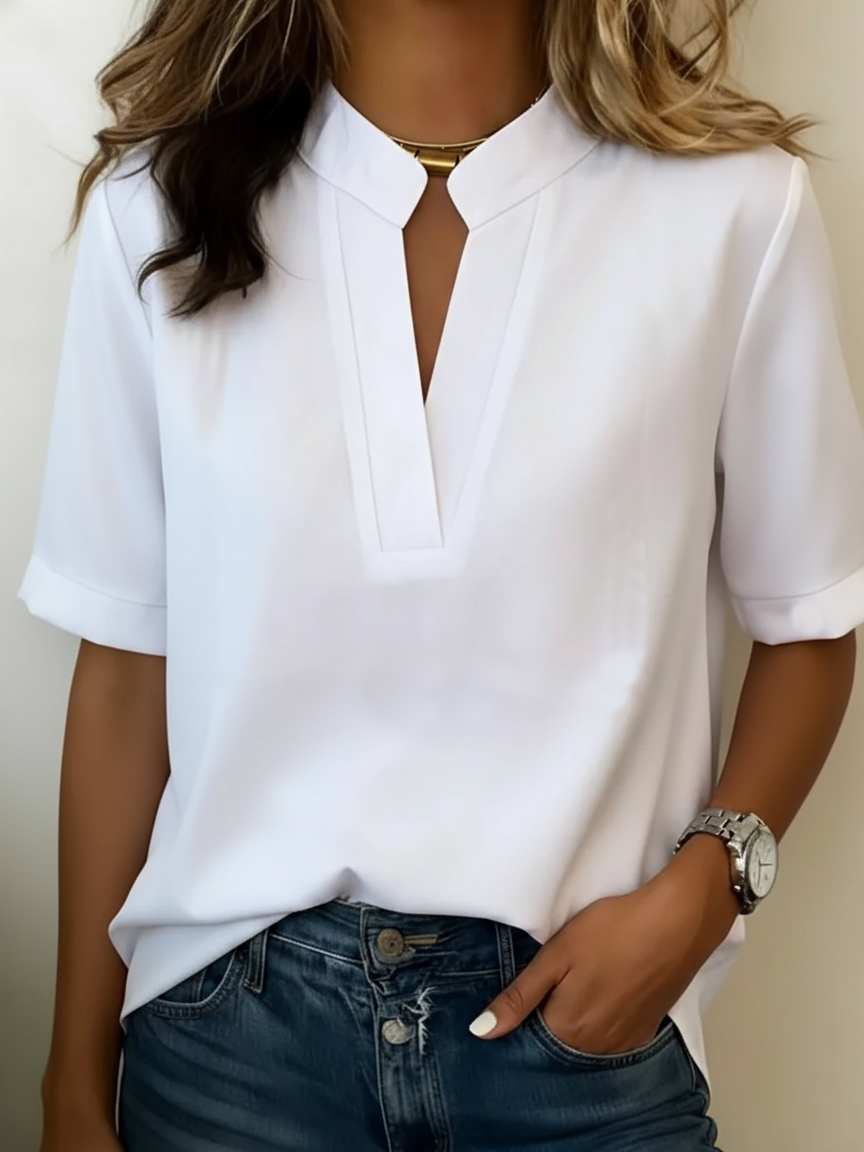 Margaux | Blouse à col V fendu
