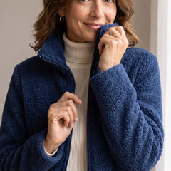 Geneviève veste zippée portée