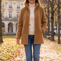 Geneviève veste zippée portée