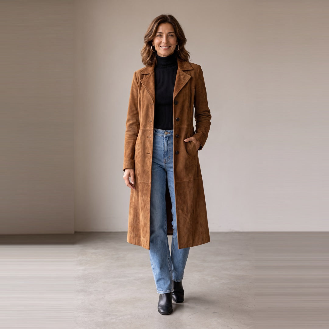 Héloïse | Trench en daim