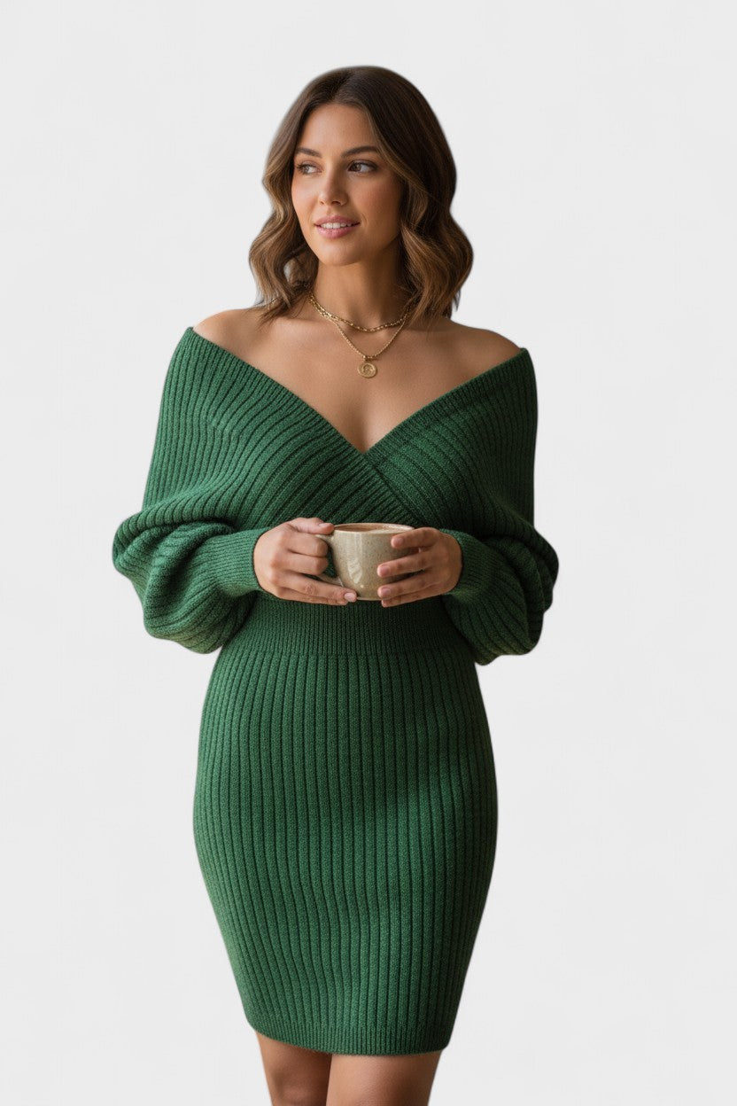 Juliette - Elegante overslagjurk met V-hals
